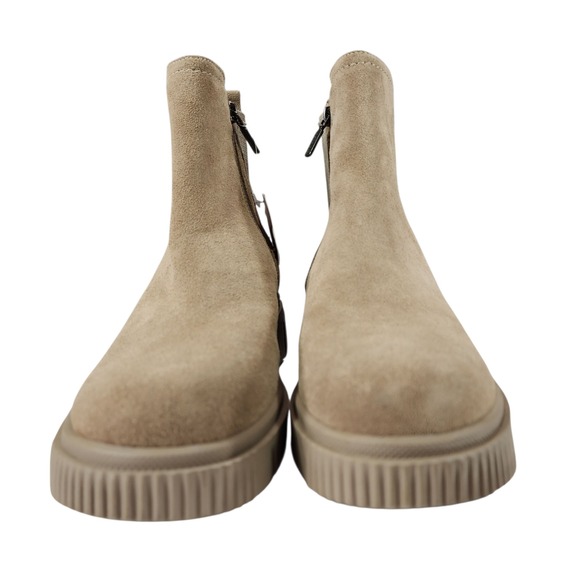 Blondo Chelsea Boots 10M Women Bandit Chunky Waterproof Taupe Suede Leather NEW - Picture 4 of 12